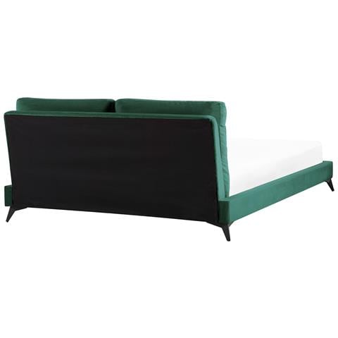 Letto Velluto Melle 180 X 200 Cm Verde Smeraldo - Foto 2