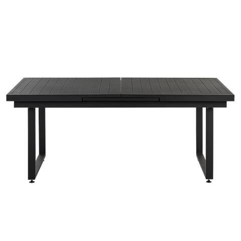 Tavolo Da Giardino Estensibile Metallo Nero 180/240 X 90 Cm Valcanetto - Foto 2