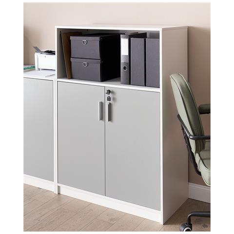 Armadietto Da Ufficio Zehna Grigio Chiaro - Foto 6