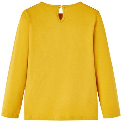 Maglietta Da Bambina A Maniche Lunghe Ocra 140 - Foto 2