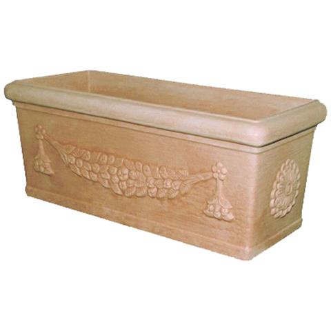 Vaso A Cassetta Lazio In Resina Rotazionale Telcom - 100x40x40 Cm - Foto 1