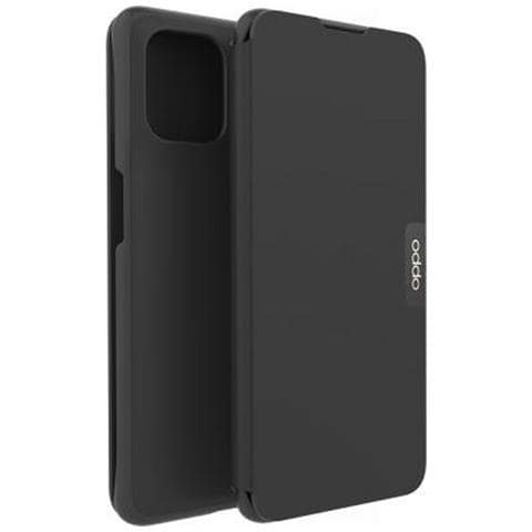 Custodia Find X3 Pro Folio Flip Cover Con Portacarte, Nero - Foto 1