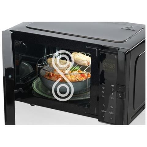 Forno Microonde H25MOBS4HGI Capacità 25 Litri Potenza 800 Watt Colore Nero - Foto 6