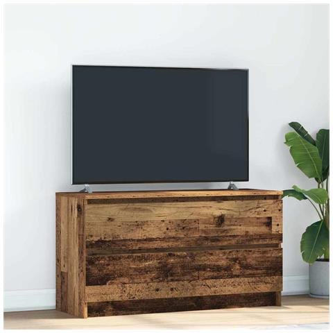 Mobile Porta Tv Legno Antico 100x35x54 Cm In Legno Multistrato - Foto 1