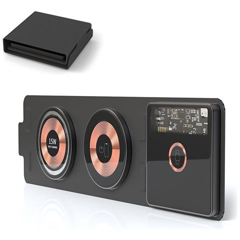 Caricatore Wireless Portatile Pieghevole 15w, Qi, Magsafe E Apple Watch. Base Di Ricarica Tripla. - Foto 1