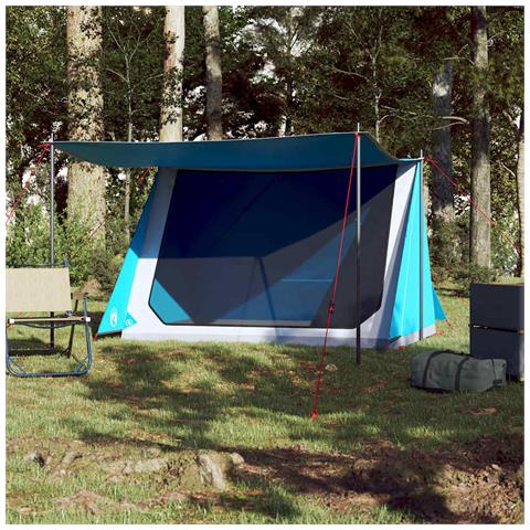 Tenda da Campeggio per 2 Persone Blu Impermeabile - Foto 2