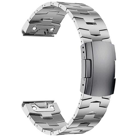 Cinturino Per Orologio In Acciaio Inossidabile A Sgancio Rapido Da 22 Mm Per Garmin Fenix - Foto 3