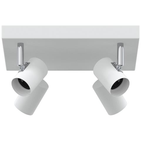 Faretto da soffitto 4 Via Regolabile Bianco E27 - Foto 1