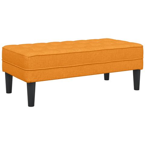 panchina  gialla scura 113x57x39 cm in tessuto - Foto 1