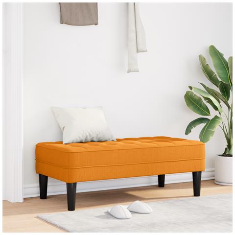 panchina  gialla scura 113x57x39 cm in tessuto - Foto 2