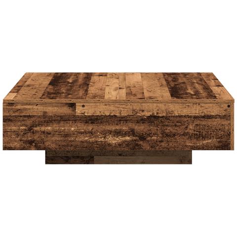 Tavolino da caffè  in legno vecchio 100x100x31 cm in legno ingegnerizzato - Foto 3