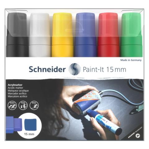 Paint-It evidenziatore 6 pz Fissa Nero, Blu, Verde, Rosso, Bianco, Giallo - Foto 2