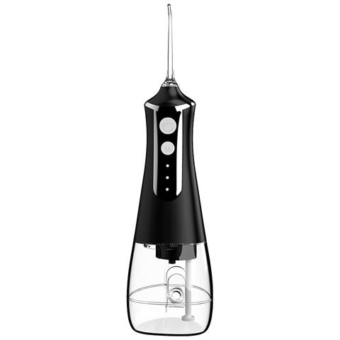 Idropulsore Elettrico Portatile Ricaricabile Usb Con 5 Ugelli Per Pulizia Orale Black - Foto 2
