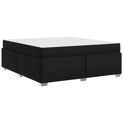 Struttura del letto Nero 200 x 200 cm Pelle sintetica - Foto 1