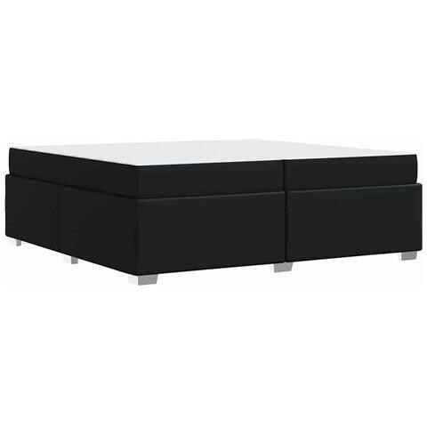Struttura del letto Nero 200 x 200 cm Pelle sintetica - Foto 9