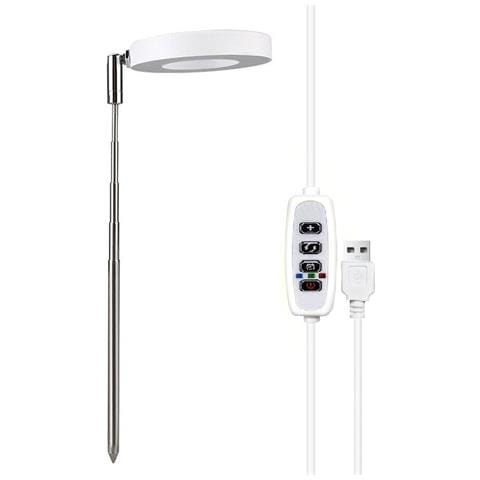 Lampada Da Coltivazione Regolabile Da 3,5 Pollici, Luce Calda Bianca, 5w, Con Usb E Timer - Foto 1