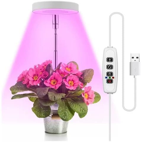 Lampada Da Coltivazione Regolabile Da 3,5 Pollici, Luce Calda Bianca, 5w, Con Usb E Timer - Foto 2