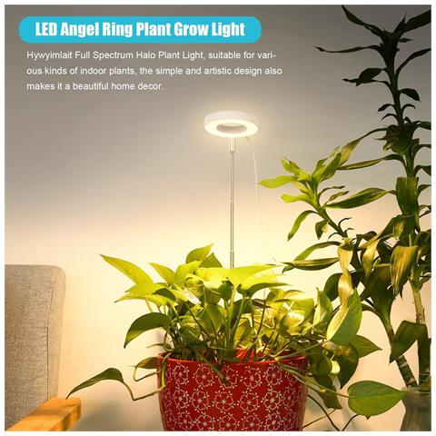 Lampada Da Coltivazione Regolabile Da 3,5 Pollici, Luce Calda Bianca, 5w, Con Usb E Timer - Foto 7