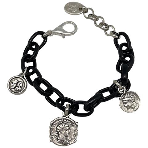 Bracciale Con Moneta Nera - Foto 1