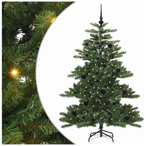 Albero di Natale Artificiale con Rami Pieghevoli Verde 150 cm - Foto 1
