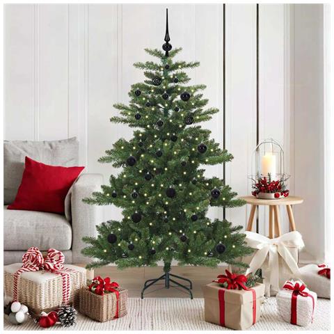 Albero di Natale Artificiale con Rami Pieghevoli Verde 150 cm - Foto 2