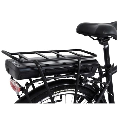 City Bike 28'' - E-bike Pieghevole In Alluminio, Ruote 28'', Cambio 21 Velocità, Motore 250 W, Batteria 36v X 10,4 Ah - Colore Nero - Foto 6