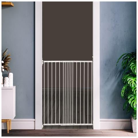 Bettacare Cancelletto Di Sicurezza Per Animali Domestici Extra Alto Con Montaggio A Vite, 62,5cm - 106,8cm, Bianco, Altezza Di 103,5cm - Foto 2