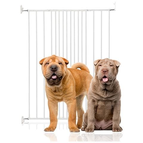 Bettacare Cancelletto Di Sicurezza Per Animali Domestici Extra Alto Con Montaggio A Vite, 62,5cm - 106,8cm, Bianco, Altezza Di 103,5cm - Foto 1