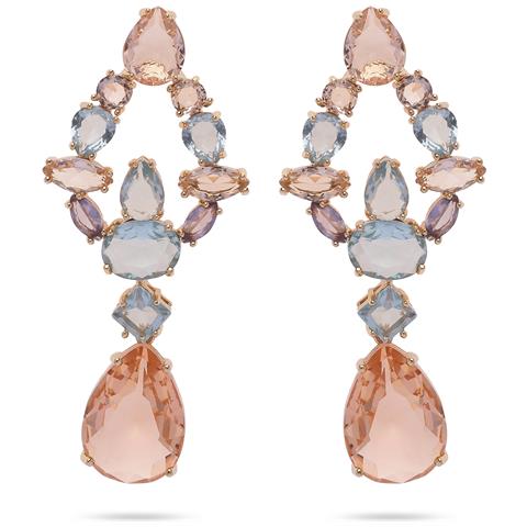 Orecchini a Goccia Champagne Bellissimi - Foto 5