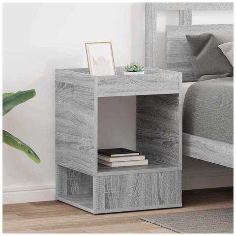 Tavolino 2 pcs Grigio Sonoma 40 x 40 x 56 cm Legno multistrato - Foto 2