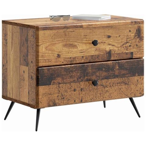 Armadio da Notte con cassetto Legno antico 62 x 34,5 x 47,5 cm - Foto 2