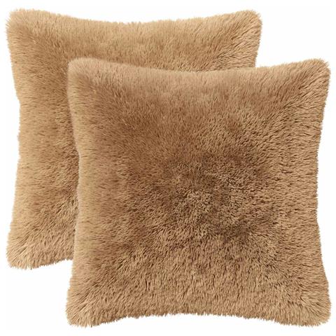 Cuscino con cuscino HEERLEN 6 pz Tortora Fleece PV - Foto 1