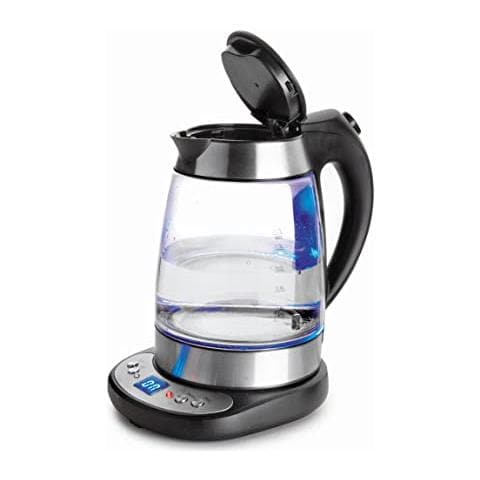69292 - Bollitore elettrico in vetro, 1,7 l, 2200 W, acciaio inossidabile. - Foto 1