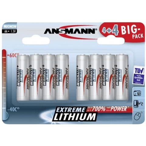 Batteria AA Ansmann Extreme Litio Stilo - Foto 2