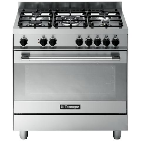 TECNOGAS Cucina Elettrica PT899XS 5 Fuochi a Gas Forno Elettrico Classe A Dimensioni 80 x 60 cm Colore Inox Serie Pro TECNOGAS Cucina Elettrica PT899XS 5 Fuochi a Gas Forno Elettrico Classe A Dimensioni 80 x 60 cm Colore Inox Serie Pro