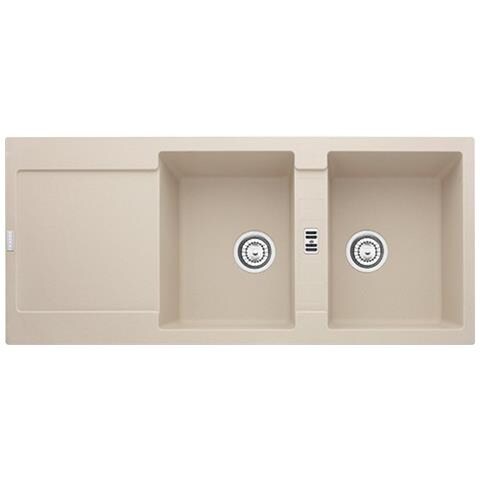 Lavello MRG621SH 2 Vasche Gocciolatoio Reversibile Dimensioni 116 x 50 cm Colore Sahara Serie Maris - Foto 4