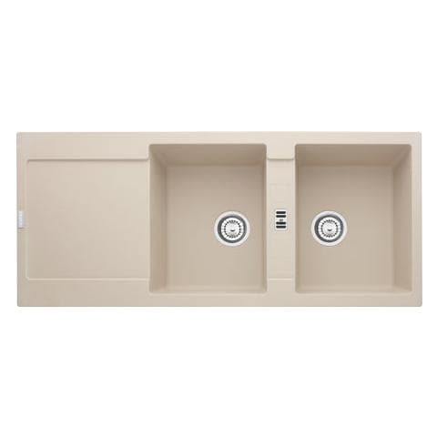 Lavello MRG621SH 2 Vasche Gocciolatoio Reversibile Dimensioni 116 x 50 cm Colore Sahara Serie Maris - Foto 1