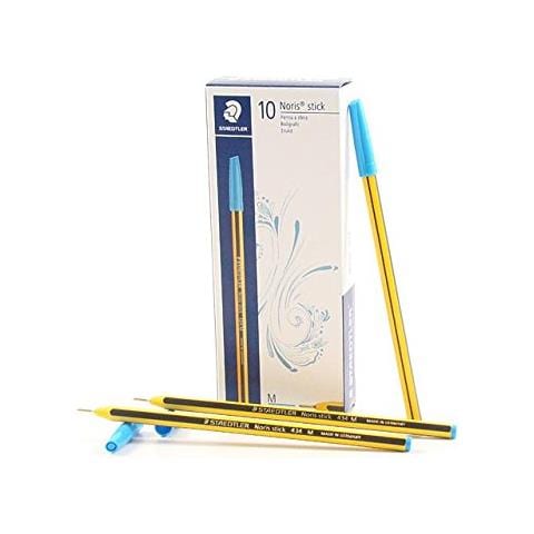 Confezione da 10 Penna SFERA NORIS STICK colore Azzurro - Foto 2