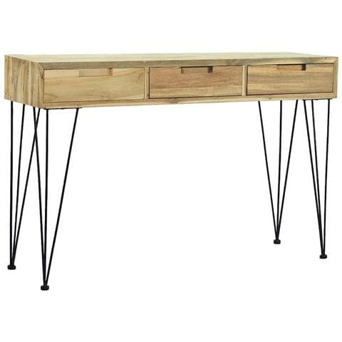 Tavolo Consolle 120x35x76 Cm In Legno Massello Di Teak - Foto 1