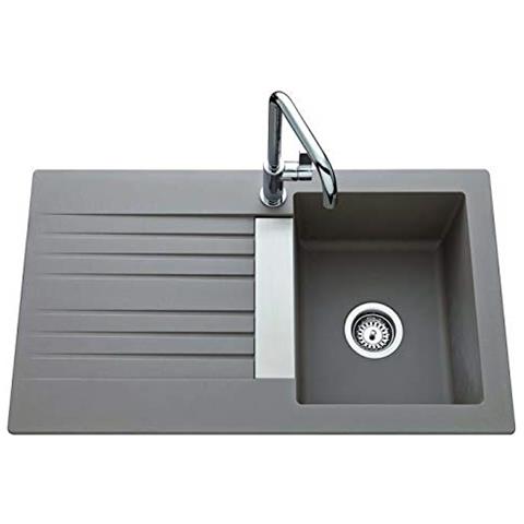 Lavandino Soledad 86x50cm 1 Vassoio 1 Gocciolatoio In Calcestruzzo - Foto 5