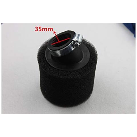 35 Millimetri Filtro Dellaria Collo Piegato Tubo Per Atv Quad Dirt Pit Bike Go Kart - Foto 2