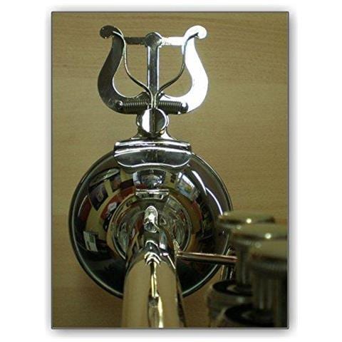 Tromba Lyre Per Tromba Cornetta Flicorno Morsetto Campana Marching Lyra Leggio (nichelato) - Foto 3