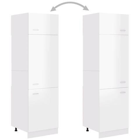 Mobile per Frigo “Lyon” Bianco Lucido 60x57x207 cm - Foto 2