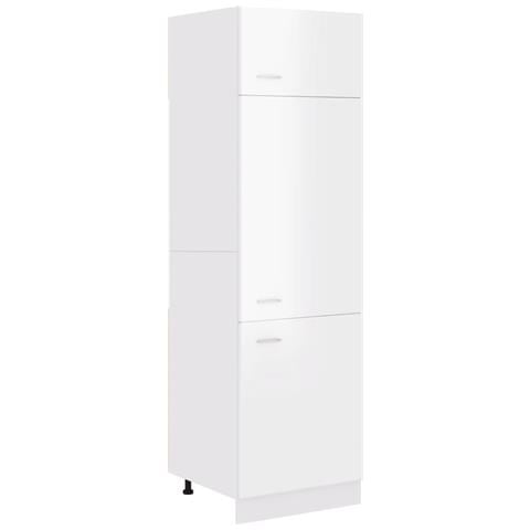 Mobile per Frigo “Lyon” Bianco Lucido 60x57x207 cm - Foto 1