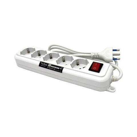 Multipresa Bipasso Mu-01 5 Posti Con Tasto On Off - Foto 1