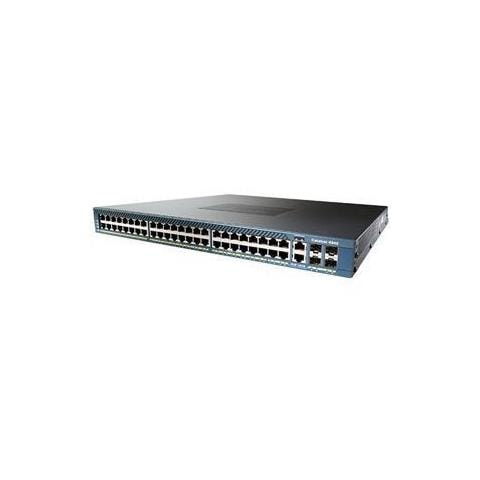 Switch Layer 3 Cisco Catalyst WS-C4948-S 48 Porte Gestibile - 48 x RJ-45 - 4 x Slot espansione - 10/100/1000Base-T - Foto 1