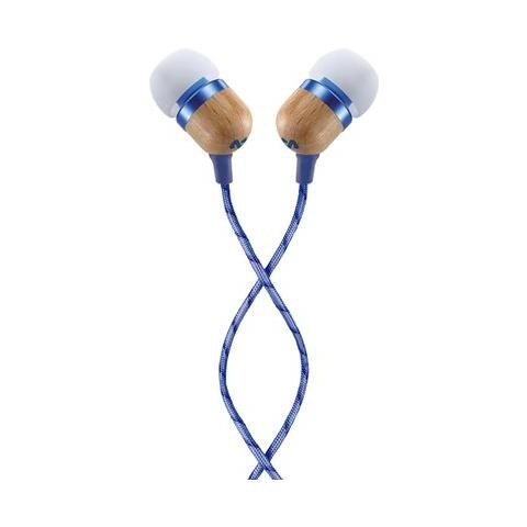 Smile Jamaica, Stereofonico, 3.5 mm (1/8") , Interno orecchio, Blu, Bianco, Legno, Cablato, Intraurale - Foto 1