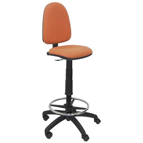 T04cp Sgabello Ergonomico, Altezza Regolabile E Anello Poggiapiedi Marrone - Foto 2
