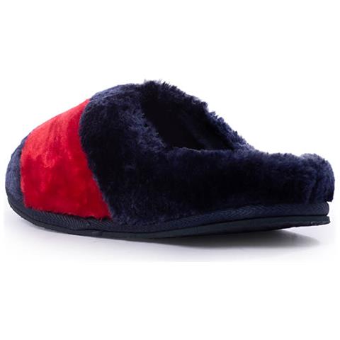 Pantofole Donna In Peluche Colorblock - Foto 5