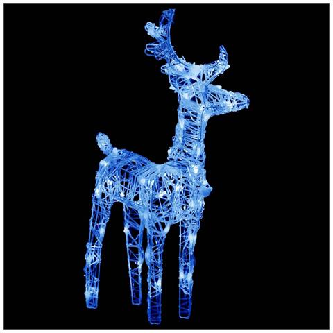 Renne Di Natale 2 Pz Blu 80 Led In Acrilico - Foto 5
